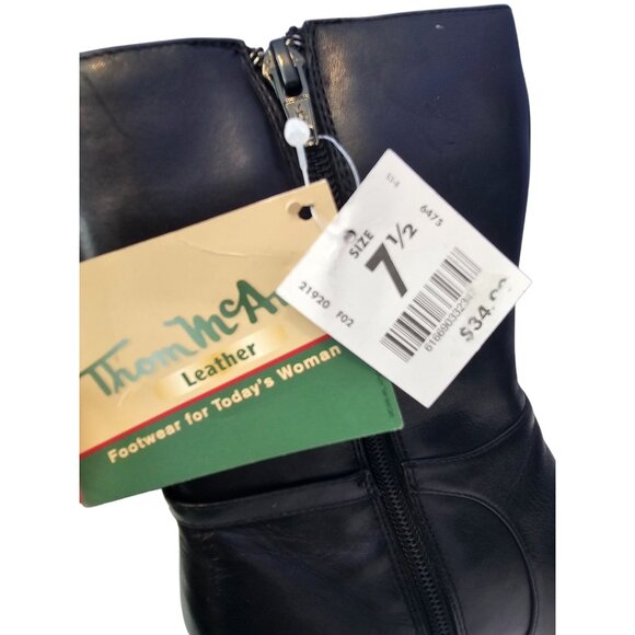 Thom Mcan Leather Heeled Boots Sz 7.5 Womens Style 21913 Black NWT See Descript - Picture 9 of 16